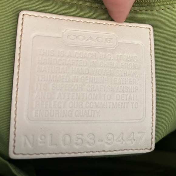 COACH Limited Edition Tote Bag, burlap, embroidered and painted - Picture 3 of 17